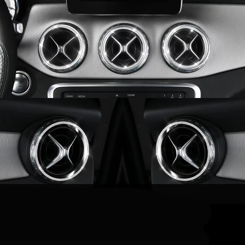 Автомобильные аксессуары для Mercedes Benz GLA CLA W117 X156 2015 2017 кондиционер Рамка украшения