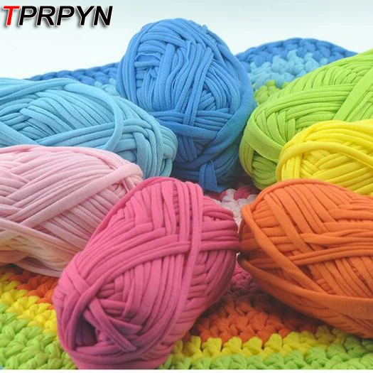 Tprpyn 2pcs 200g Woolen Yarn Diy Knitting Wool For Rugs Woven Tprpyn 2pcs 200g Woolen Yarn Diy Knitting Wool For Rugs Woven Thread Cotton Cloth Hand Crocheted Basket Rug Blanket Y19792 In From Home Garden