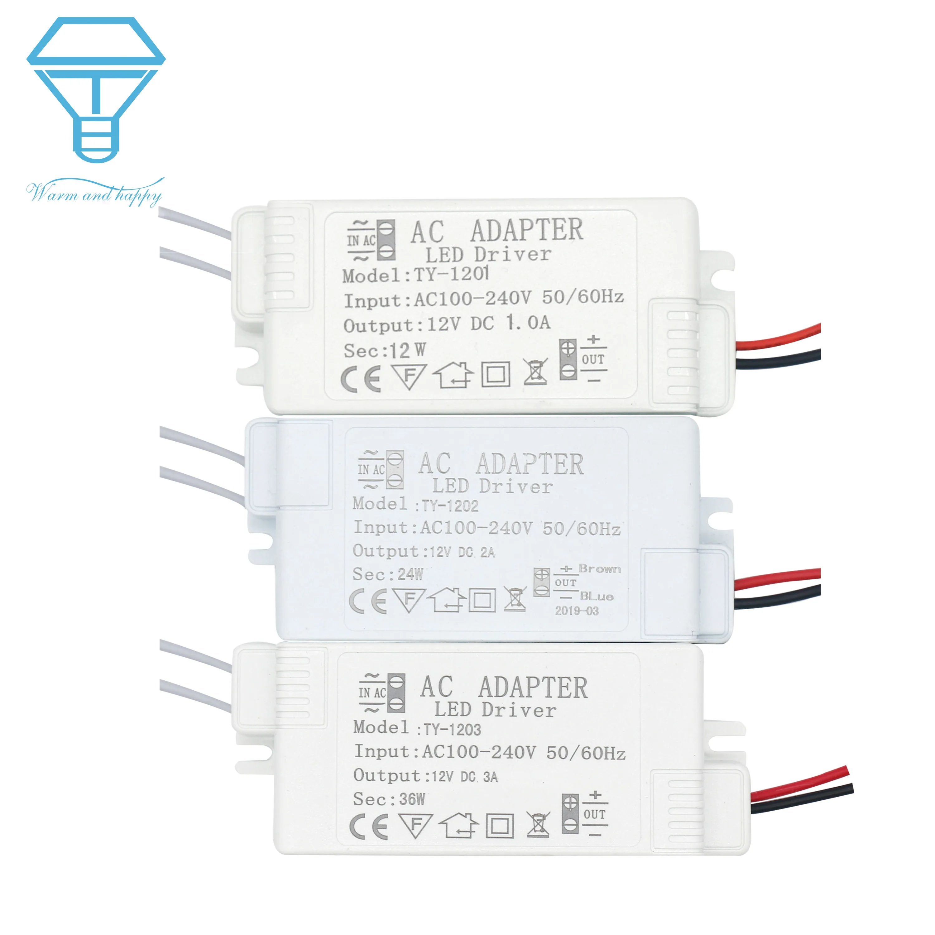 

LED Driver 12v power supply with Case For LEDs 220 TO 12V 1A2A3A Power Supply Control Lighting Transformers For LED Light Strip