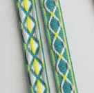 3 ярда 1 см Jacquar тесьма вышивка отделка красочные широкие ленты Vintag стиль инструмент для отделки для сумки/одежды/homedeco клетчатые кружева - Цвет: C