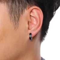 Vnox Stainless Steel Mens Womens Hoop Earrings Huggie Hypoallergenic Ear Clip Jewelry 2