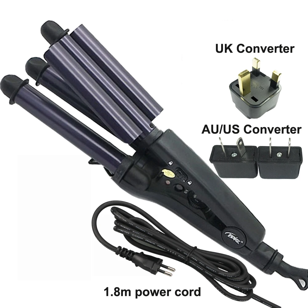 Electric Professional Ceramic Hair Curler Triple Curling Iron