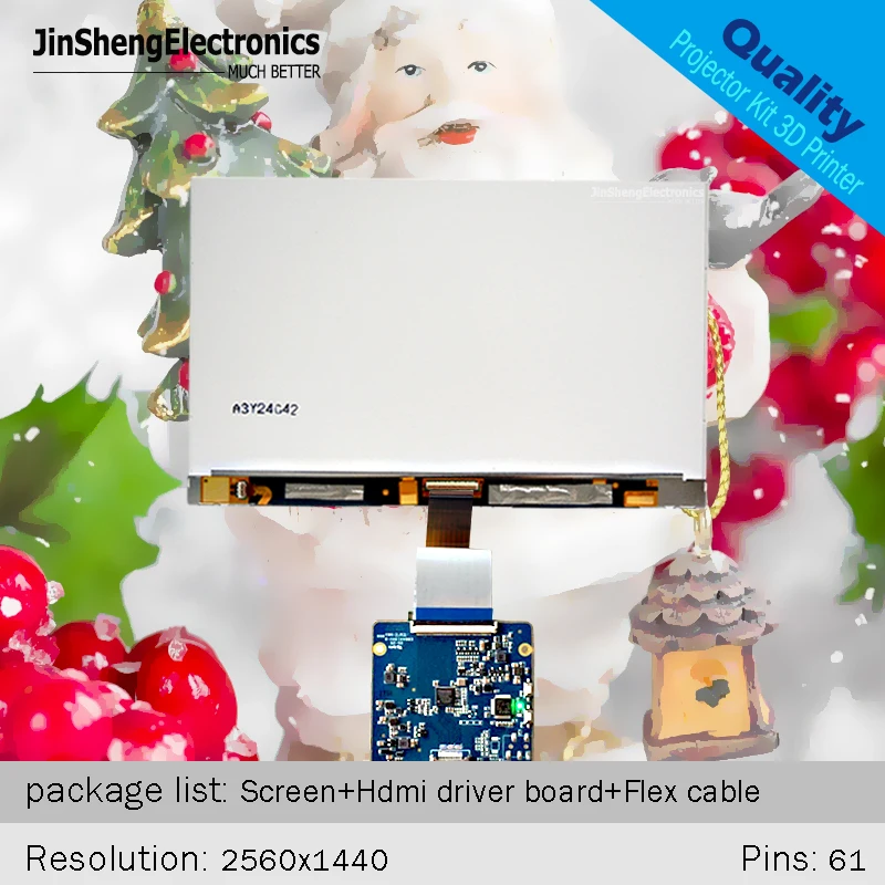 8,9 "для DIY 3D принтер монитор/проектор DIY комплект/raspberry pi 2 K ЖК-экран + плата привода Hdmi + гибкий кабель 2560x1600 LPM089A001A