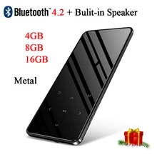 Новая версия Bluetooth Touch HI FI MP3 музыкальный плеер тонкий Walkman 4G 8G 16G костюм для бега ходьбы и альпинизма Bulit-in динамик