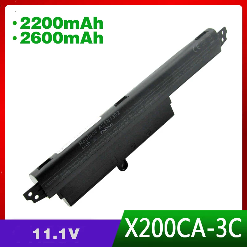 3Cell 11.1V Laptop Battery For ASUS A31N1302 A31LM9H VIVOBOOK X200CA F200CA 11.6\