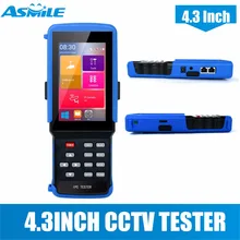 4,3 дюймов IP камера Система охранного видеонаблюдения тестер mointor поддержка adh CVI камера TVI тестирование, wifi, PTZ, 12 В 3A poe-выход