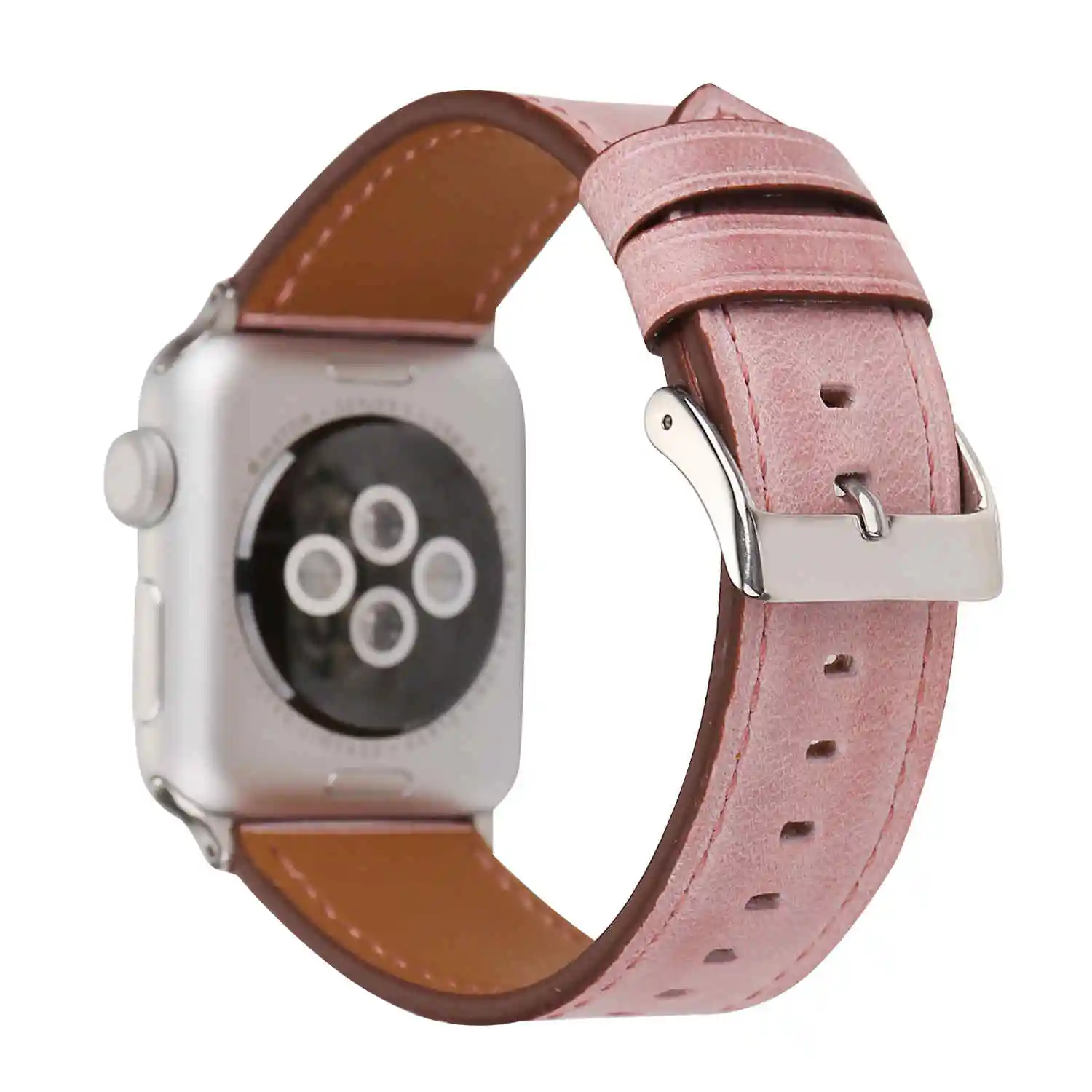 Красочные из натуральной кожи ремешок для наручных часов Apple Watch серии 1/2/3/4/5 браслет для наручных часов iWatch, 44 мм, 42 мм, 40 мм, 38 мм, версия ювелирных аксессуаров