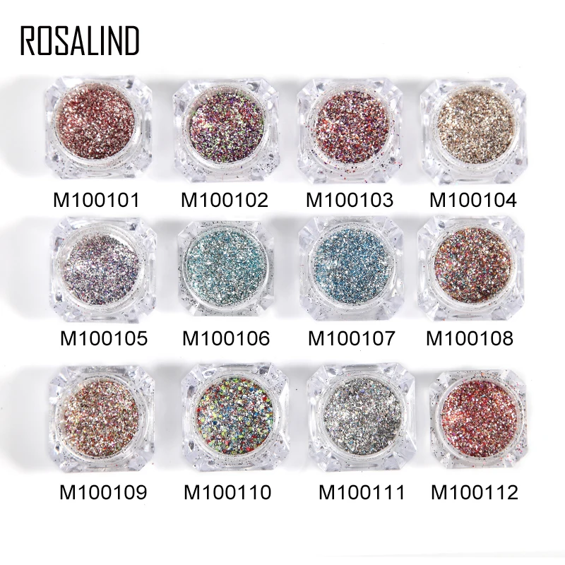ROSALIND 1 шт. Платиновый лак для ногтей магический эффект порошки грунтовка дизайна