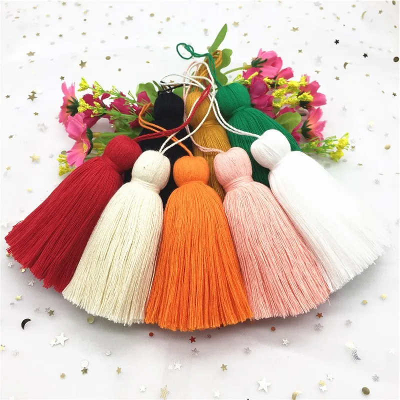 

1Pcs Fluffy Short Hang Rope Tassels Jewelry Home Textile Curtain Clothing Pendant Craft 19cm Tassels DIY Clothing Decor Material