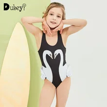 Бикини для девочек с лебедем; одежда для отдыха; купальный костюм с лебедем для отдыха; пляжные вечерние костюмы для маленьких девочек; летняя одежда