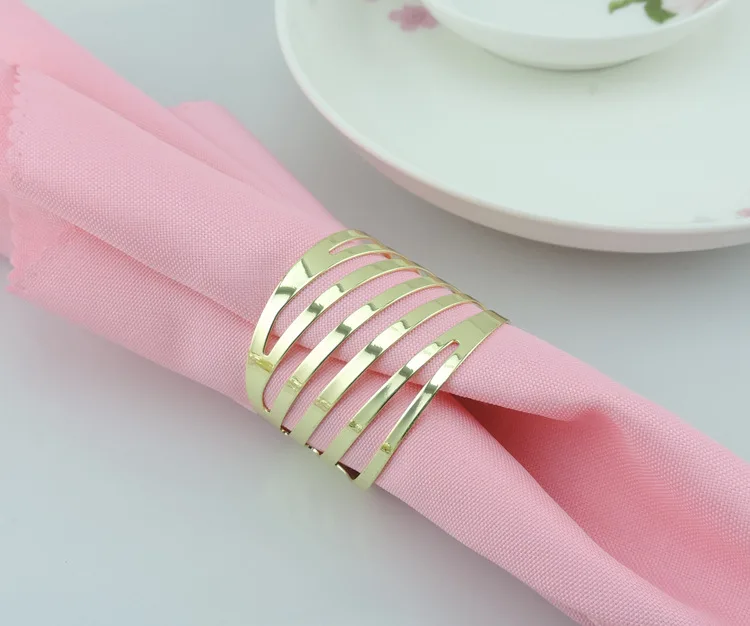 20pcs/lot plated through flower napkin ring, metal napkin rings, napkin holder, Hotel wedding