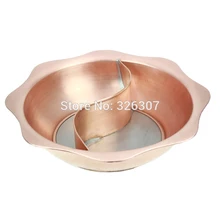 36 см Сычуань Чунцин Китай Медь мандарин утка горячий горшок утолщенный монгольский китайский медный Ручной Пожарный горшок