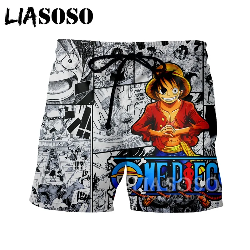 10 LIASOSO, Новинка лета, мужские, женские, обезьяна, D, Луффи, 3D принт, аниме, одна деталь, Roronoa, Зоро, шорты для пляжа, фитнеса, хип-хоп, спортивные штаны, A234 - Цвет: 10