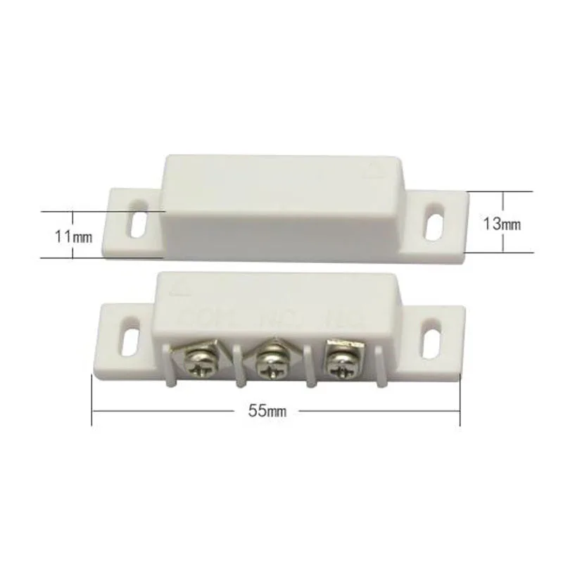 NC и нет двух видов Тип проводной металлическая рольставни дверь с магнитным контактом контакт сигнальный датчик двери для системы домашней сигнализации