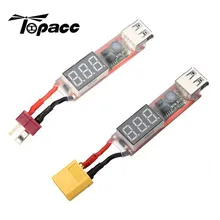 2 S-6 S Lipo-usb-преобразователь мощности адаптер w/цифровой дисплей 5 V 2A RC Запасные части для RC вертолет Дрон батарея запчасти