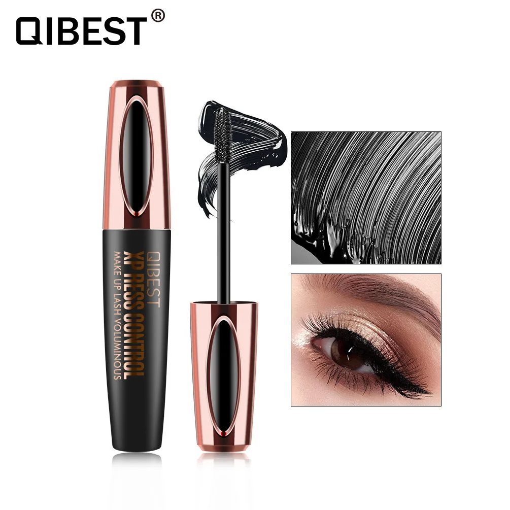 

silk fiber eyelash mascara Waterproof Make up Mascara 4d For Eyelash Extension Black Thick Lengthening Eye Lashes cosmetic