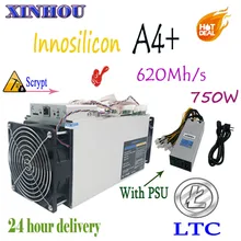 Б/у Innosilicon A4+ LTCMaster 620 M 750 W Litecoin 14nm scrypt LTC добыча машина лучше чем Antminer S9 L3 z9 whatsminer m3
