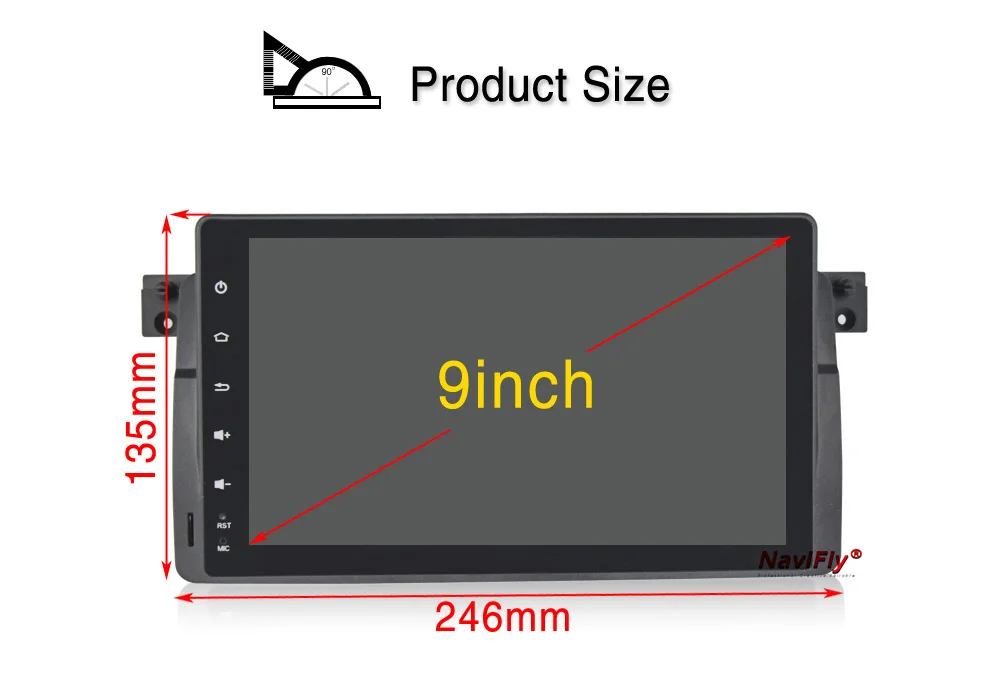 Clearance New! 9" Android 9.0 IPS DSP Car dvd Player radio audio For BMW E46 M3 GPS Navigation WIFI BT RDS Canbus Steering wheel GPS E46 17