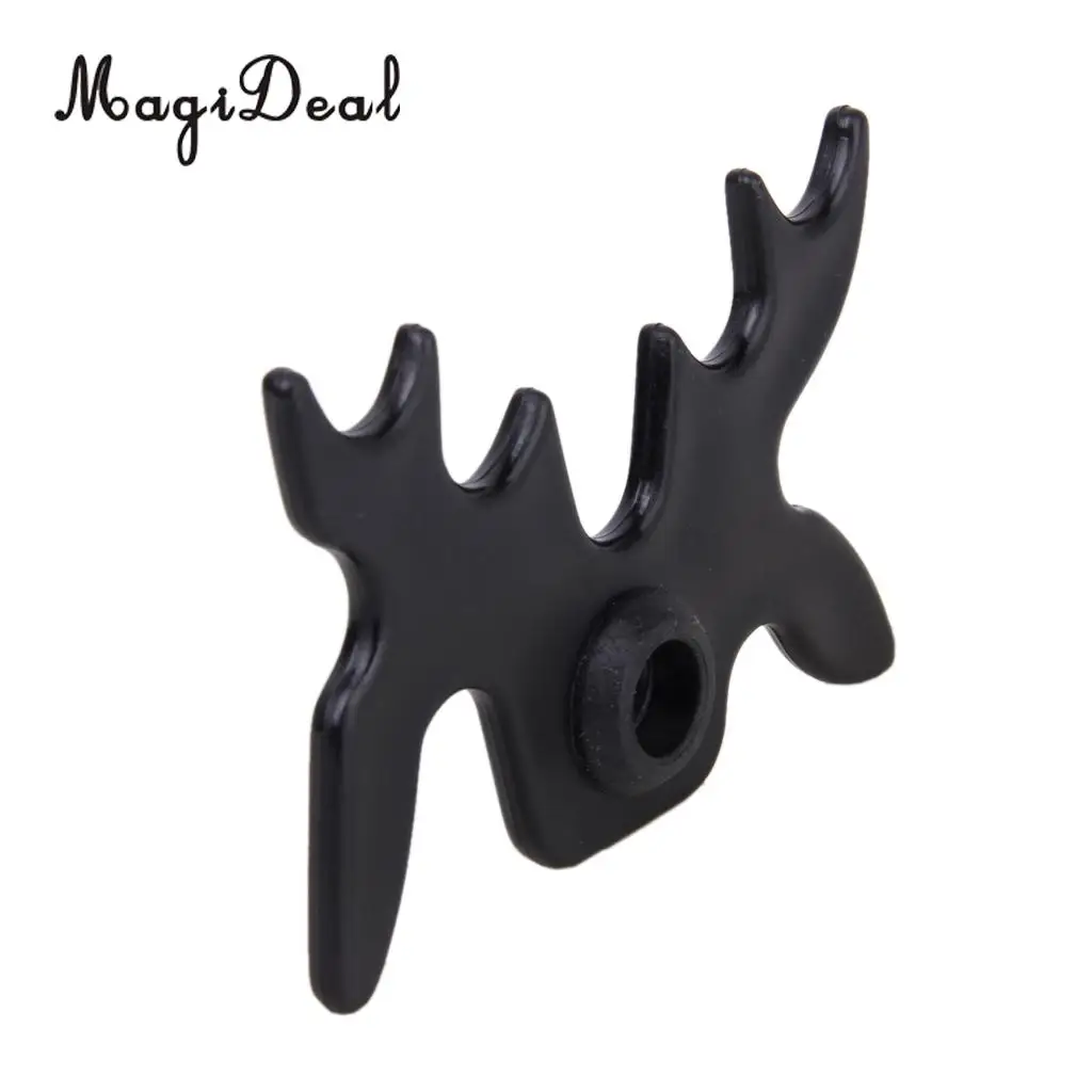 MagiDeal Professioanl 2Pcs Plastic Butterfly Moosehead Design Pool Cue Bridge Stick 9 Slip-On Spider Bat for Snoker Billard Acce