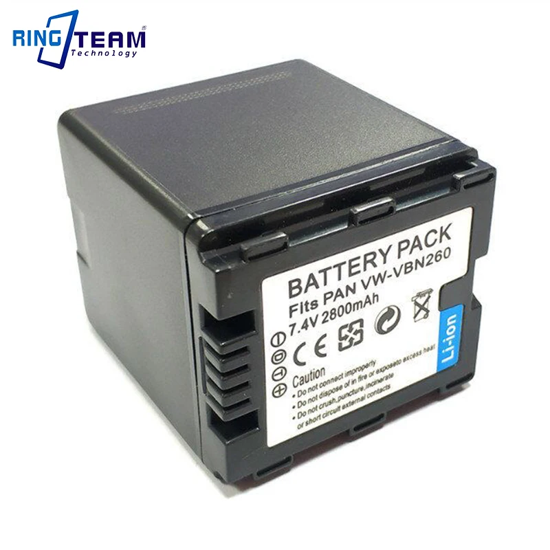 Mitsuru® 2800mAh Battery for Panasonic VBN260 VW-VBN260 