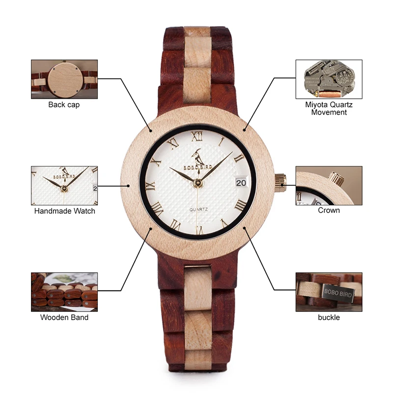 Luxury Brand BOBO BIRD Watches Full Wooden