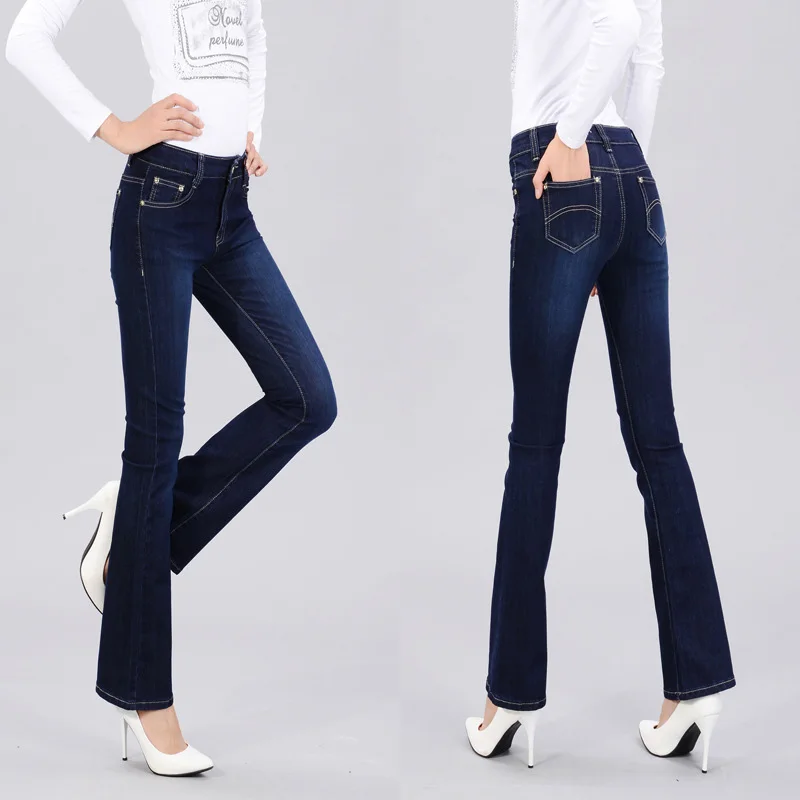Womens plus size flare leg jeans