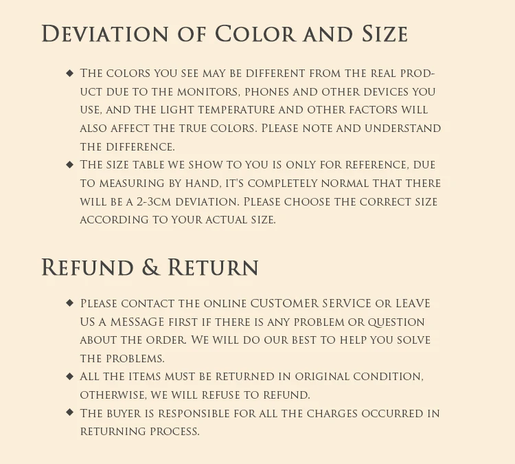DEVIATION&REFUND