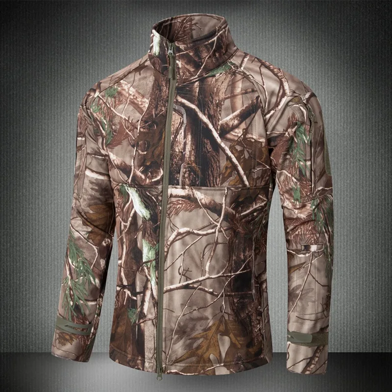 

New shark leather commander soft shell charge before the camouflage tactics straight collar windbreak waterproof tactics Jackets