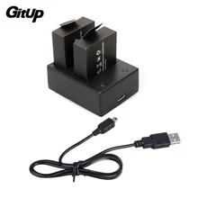 Dual Charger +2Pcs 950 mAh Battery For SJCAM SJ4000 Wifi/ SJ5000 Plus Elite Gitup Git1 Git2 Sport Camera Accessories Kits