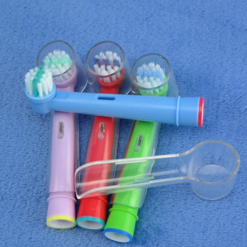 

Vbatty 4pcs Teeth Whitening Electric Tooth Brushes Heads Replacement For Oral B Vitality Soft-bristled with Protective Cover