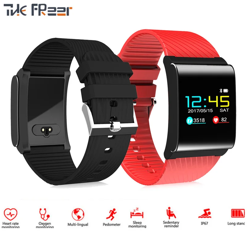 

Fashion Casual Wristbands Smart Band Color LCD Screen Fitness Bracelet IP68 Waterproof Smart Band Heart Rate IOS Android Phone