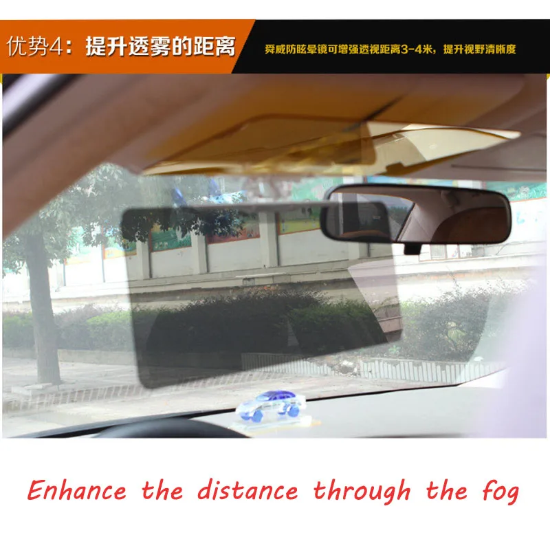 Dual-purpose sun visor _ car day and night with anti-glare shade _ driver goggles _ car sun visor11