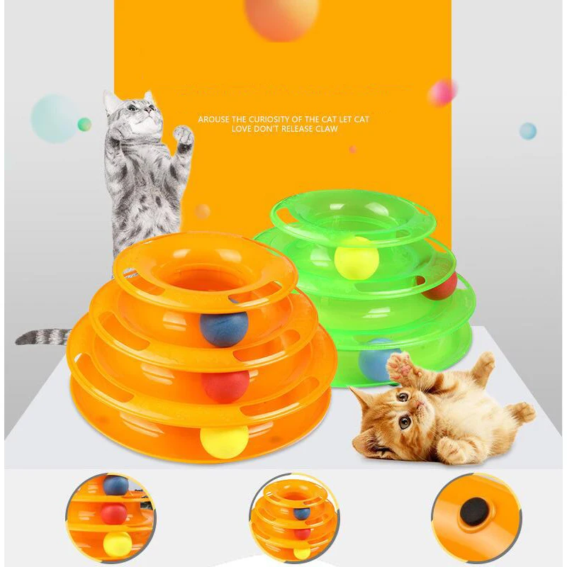 Новинка, забавные игрушки для кошек, кот, интеллект, сумасшедший диск с шариком Интерактивная развлекательная тарелка, игровой диск, вращающаяся игрушка для кошек, высокое качество