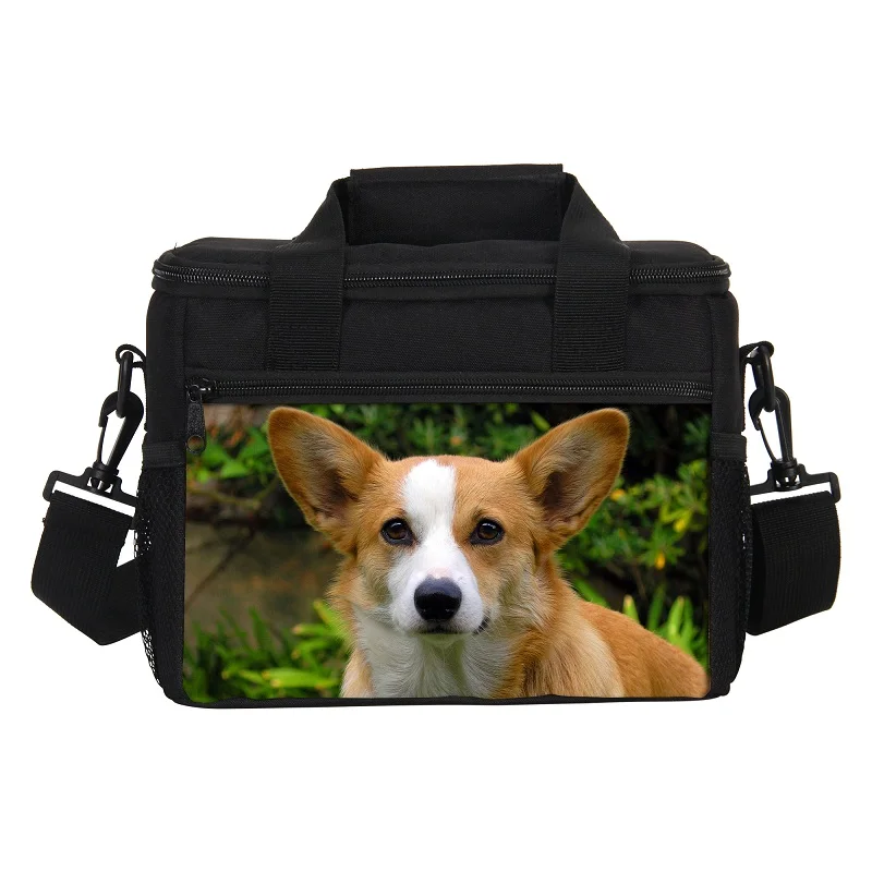 3 Welsh Corgi сумки для ланча для девочек милые животные Pembroke Ланч-бокс еда термо-пакет сумки для женщин повседневные сумки для пикника - Цвет: 3