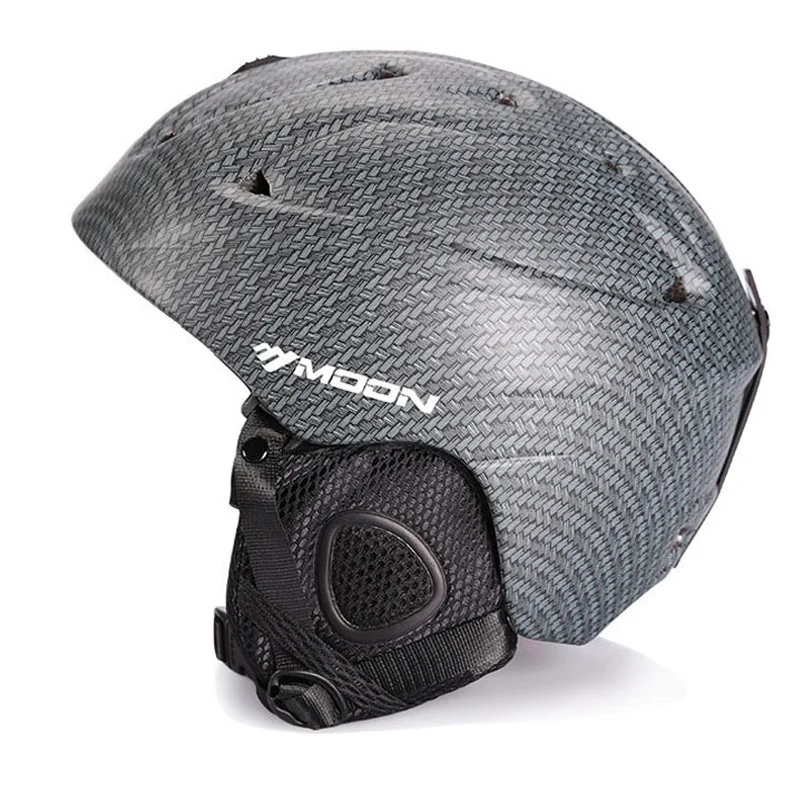 القمر MS-86 التزلج على الجليد خوذة الشتاء الكبار لوح التزلج معدات الرياضة السلامة الثلوج خوذة تزلج الرجال النساء مع نظارات