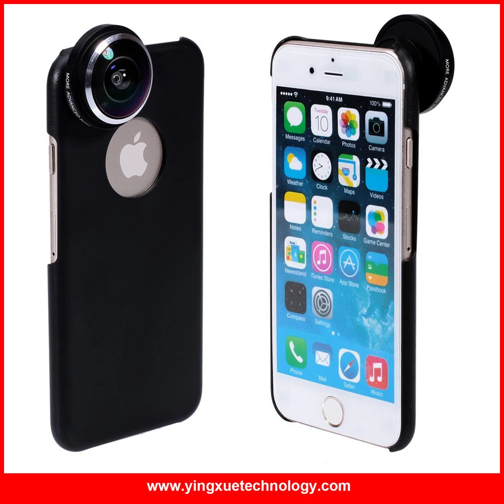 

Detachable Screw-in More Advanced Super Fish Eye Lens 235 Degree Lens with Back Cover Case for iPhone 6/6S