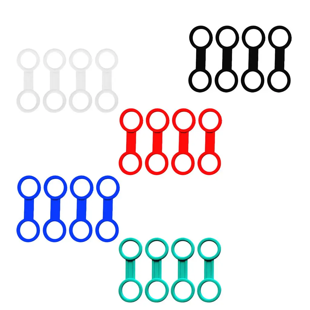 4pcs Silicone Rubber Snorkel Keeper Clip Attaching to Scuba Dive Mask for Water Sports Snorkeling Diving Surfing Accessories