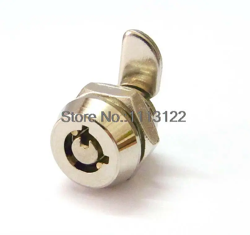 M12 цинковый сплав маленький трубчатый Cam Lock для ПК чехол 4-контактный мини трубчатый cam lock ключ с пластиковой крышкой 2 ключ тянуть 1 шт
