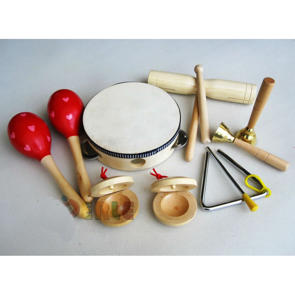 6 шт. Музыкальные инструменты комплекты дети перкуссия Музыкальные инструменты