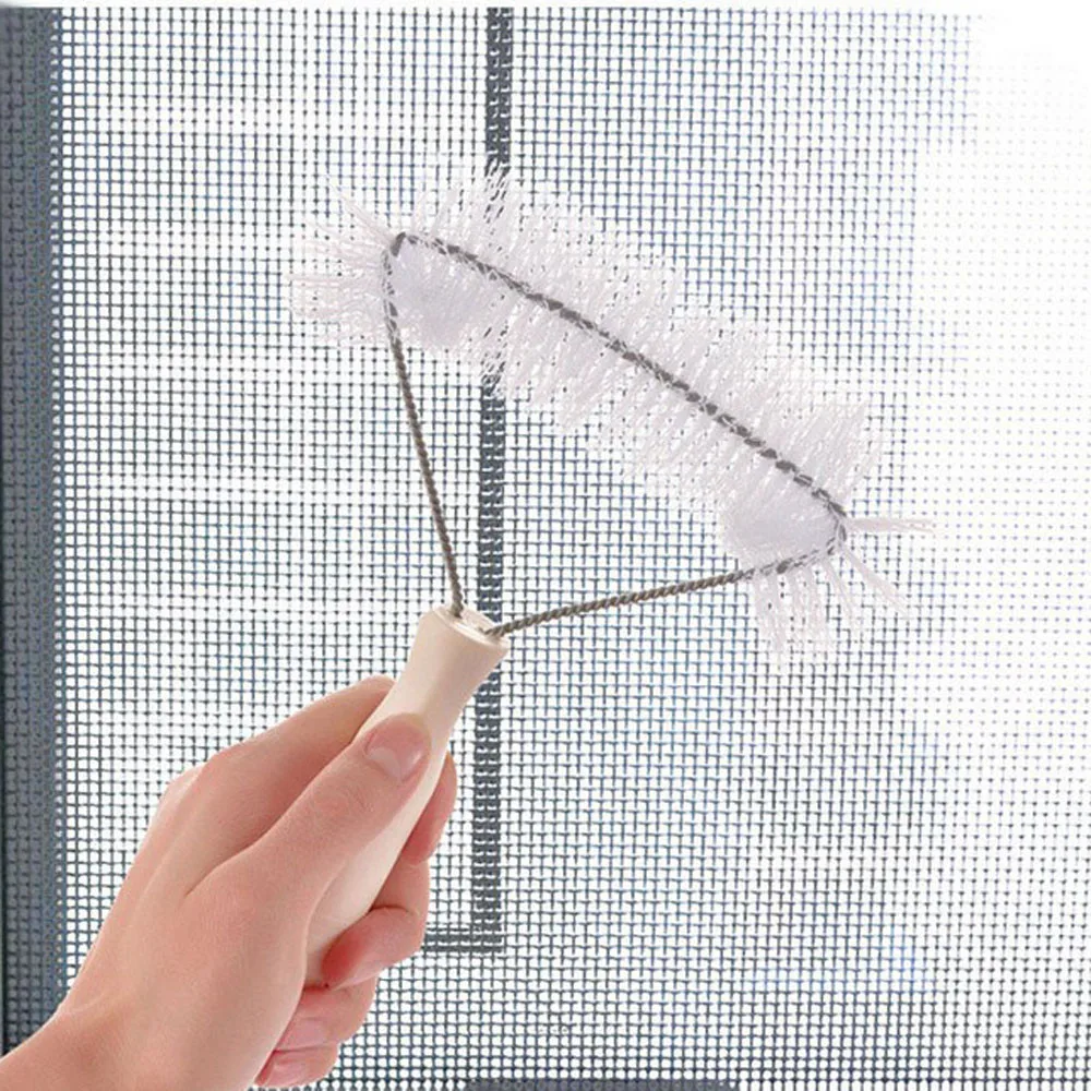 

24*15CM Home Plastic Multifunction Galvanized Wire Removal Window Screen Cleaner Brush Tool Glass Cleaning Scrubber