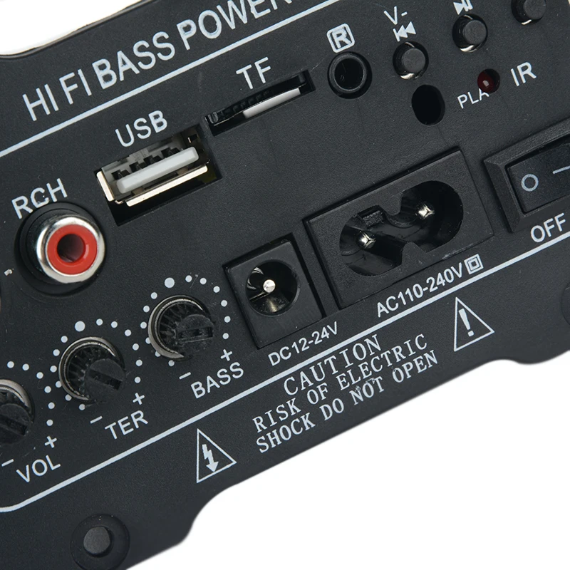 Mayitr 1pc 220V Pro Car Bluetooth Amplifier HiFi Bass Power AMP Stereo Digital Amplifier USB TF Remote for Car Accessories