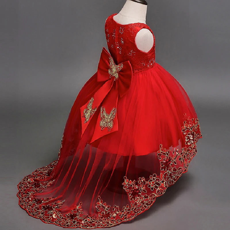 big girl in mermaid dress