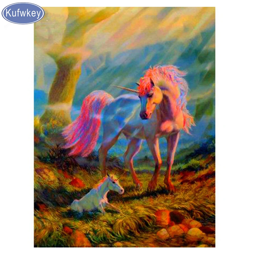 

Full Square drill 5D DIY Diamond painting horse Diamond Embroidery sunrise diamond Mosaic Cross Stitch Rhinestone home decor