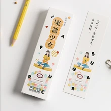 30 шт./упак. Kawaii Варенье девушка Закладка для книги Бумага Мультфильм памяти Закладки Рекламных подарков Канцтовары Закладка для книги канцелярские принадлежности