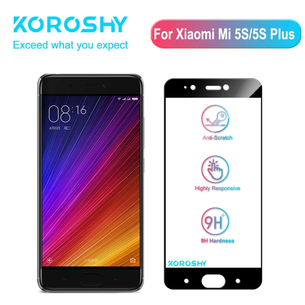 KOROSHY 2.5D полное покрытие закаленное стекло для Xiaomi Mi5s Plus Mi 5S защитная пленка |