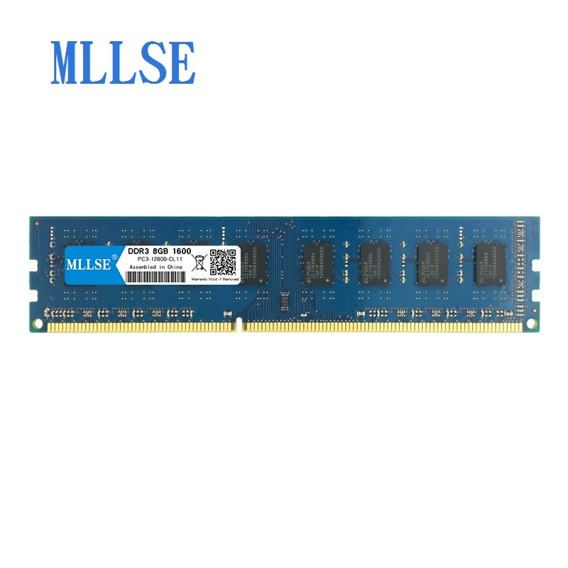 Mllse ПК DIMM ram DDR3 8 Гб 1600 МГц 1,5 в память для настольных PC3-12800S 240pin не ECC компьютер PC ram memoria