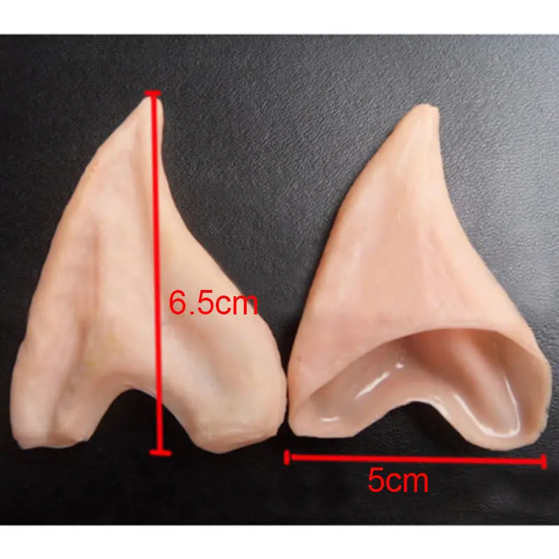 Вечерние аксессуары для косплея на Хэллоуин, латексные мягкие Протезы с острым носком, Волшебник эльф, фея Хоббита, вулкан, Спок, инопланетянин, костюм с ушами