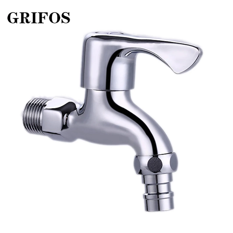 

High Quality Brass Copper Kitchen Bathroom Basin Faucet Quick Open Single Cold Tap Washing Machine Crane Outdoor Garden Faucets