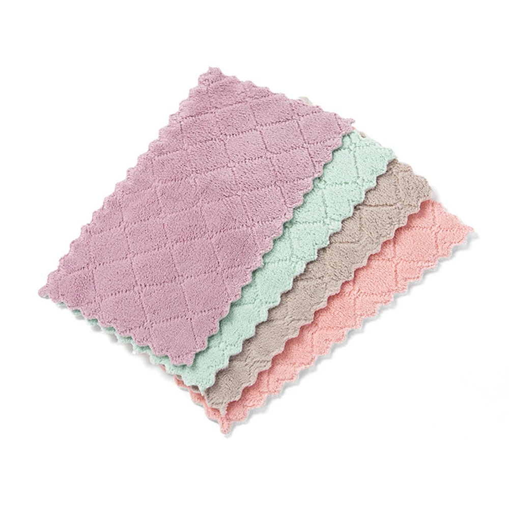 kichen tools Super Absorbent Microfiber kitchen dish Cloth High-efficiency tableware Household Cleaning Towel gadgets cosina (11)