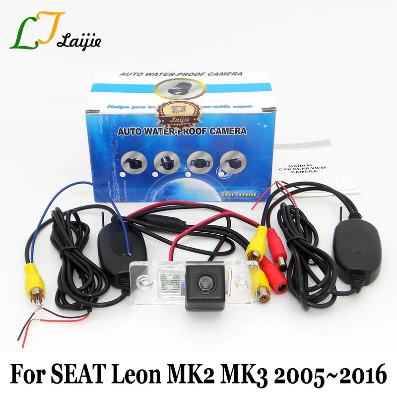 Laijie Wireless Car Rear View font b Camera b font For SEAT Leon 1P 5F MK2